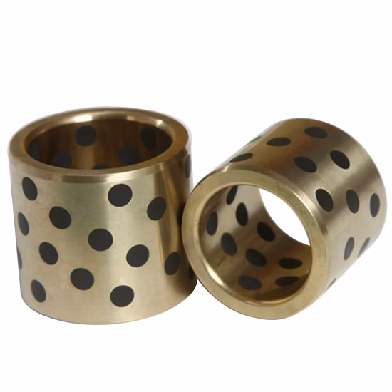 Centrifugal Casting Cuzn25al5 Bronze Self Lubricating Plain Bushing with Graphite Custom Made Bearing Bush