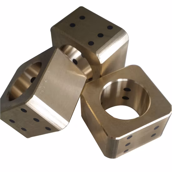 Centrifugal Casting Cuzn25al5 Oilless Bronze Bushing with Graphite Plug Custom Size Bearing Bush